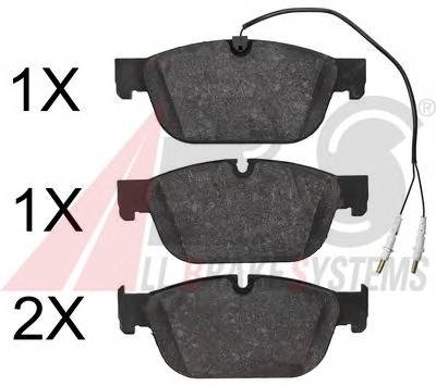 A.B.S. 37845 Комплект тормозных колодок