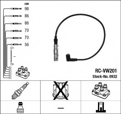 NGK 0932 Комплект проводов зажигани