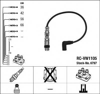 NGK 6797 Комплект проводов зажигани