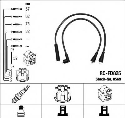 NGK 8569 Комплект проводов зажигани