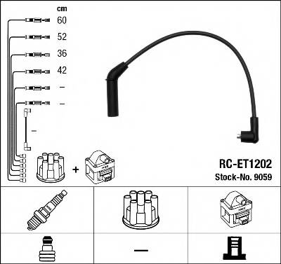 NGK 9059 Комплект проводов зажигани
