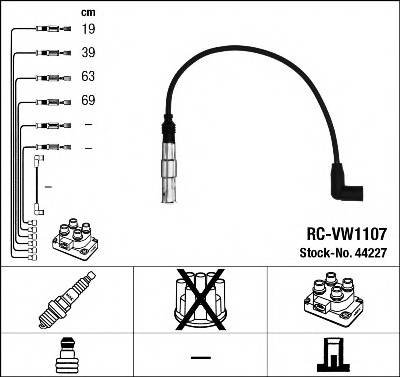 NGK 44227 Комплект проводов зажигани
