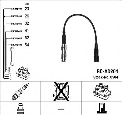 NGK 0504 Комплект проводов зажигани