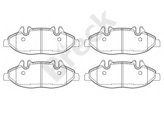 BRECK 24007 00 703 00 Комплект тормозных колодок