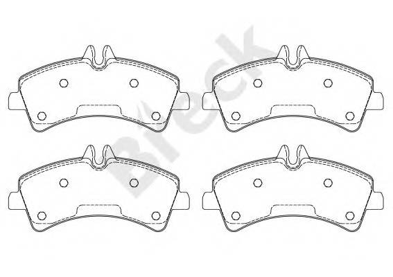 BRECK 292170070300 Дискові гальмівні колодки, ...