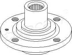 TOPRAN 104 186 Маточина колеса