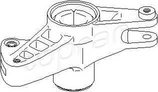 TOPRAN 400 002 Натяжитель ремня, клиновой ...