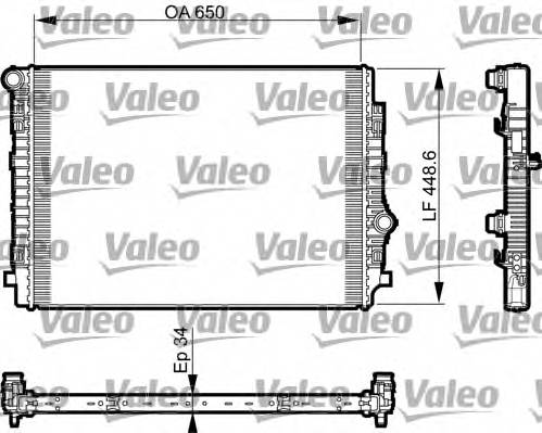 VALEO 735549 Радиатор, охлаждение двига... VALEO 735549 Радиатор, охлаждение двига...