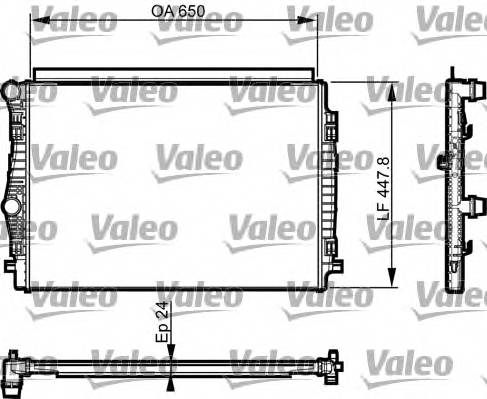 VALEO 735559 Радиатор, охлаждение двига... VALEO 735559 Радиатор, охлаждение двига...