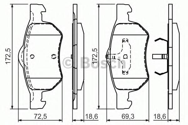 BOSCH 0 986 424 668 Комплект тормозных колодок... BOSCH 0 986 424 668 Комплект тормозных колодок...