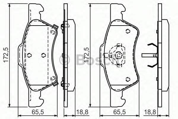 BOSCH 0 986 424 765 Комплект тормозных колодок... BOSCH 0 986 424 765 Комплект тормозных колодок...