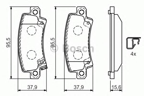 BOSCH 0 986 424 790 Комплект тормозных колодок... BOSCH 0 986 424 790 Комплект тормозных колодок...