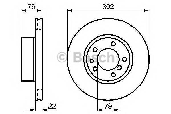 BOSCH 0 986 478 318 Тормозной диск BOSCH 0 986 478 318 Тормозной диск
