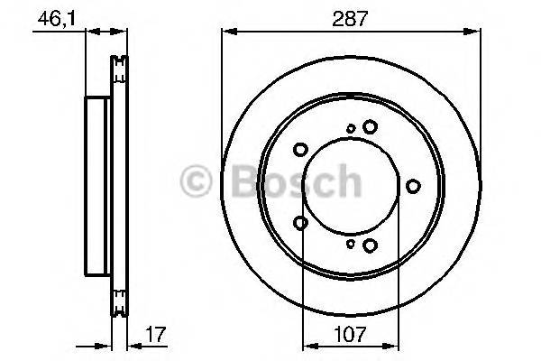 BOSCH 0 986 478 422 Тормозной диск BOSCH 0 986 478 422 Тормозной диск
