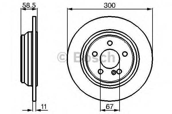 BOSCH 0 986 478 472 Тормозной диск BOSCH 0 986 478 472 Тормозной диск