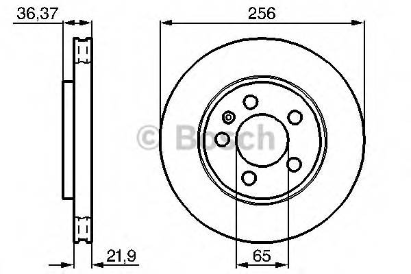 BOSCH 0 986 478 482 Тормозной диск