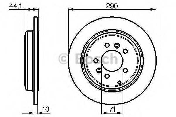 BOSCH 0 986 478 556 Тормозной диск BOSCH 0 986 478 556 Тормозной диск