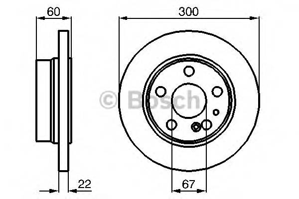 BOSCH 0 986 478 566 Тормозной диск BOSCH 0 986 478 566 Тормозной диск