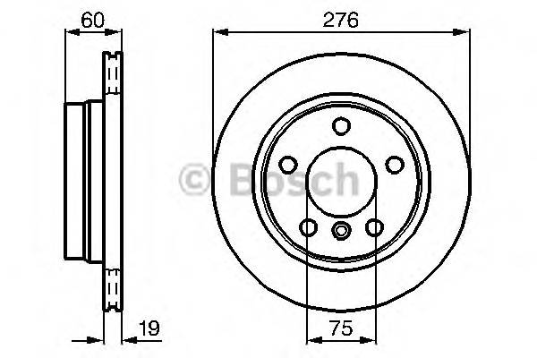 BOSCH 0 986 478 642 Тормозной диск BOSCH 0 986 478 642 Тормозной диск