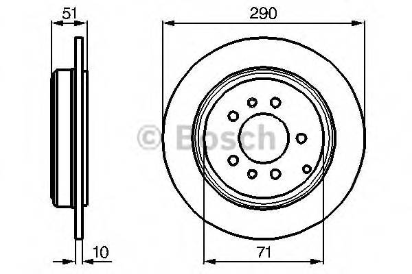 BOSCH 0 986 478 733 Тормозной диск BOSCH 0 986 478 733 Тормозной диск