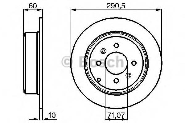 BOSCH 0 986 478 877 Гальмівний диск BOSCH 0 986 478 877 Гальмівний диск