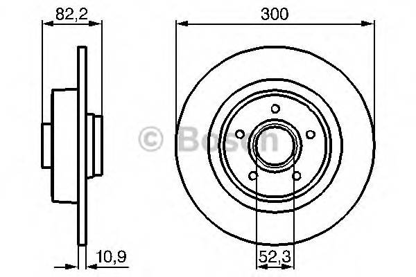 BOSCH 0 986 478 971 Тормозной диск BOSCH 0 986 478 971 Тормозной диск