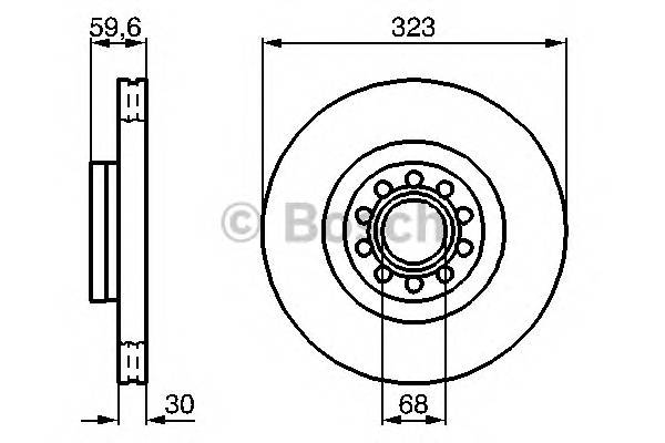 BOSCH 0 986 479 060 Гальмівний диск BOSCH 0 986 479 060 Гальмівний диск