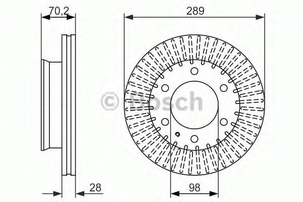 BOSCH 0 986 479 711 Тормозной диск BOSCH 0 986 479 711 Тормозной диск