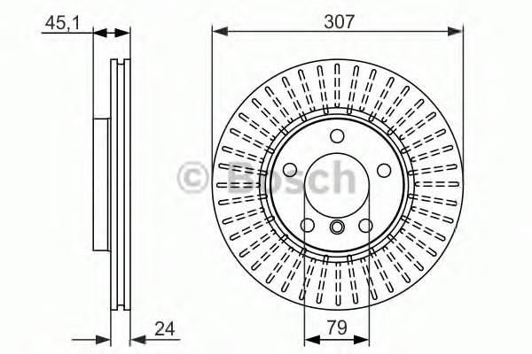 BOSCH 0 986 479 726 Тормозной диск BOSCH 0 986 479 726 Тормозной диск