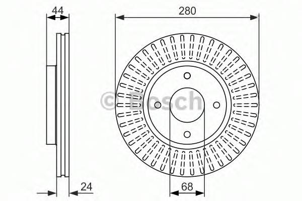BOSCH 0 986 479 737 Тормозной диск BOSCH 0 986 479 737 Тормозной диск