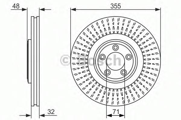 BOSCH 0 986 479 754 Тормозной диск BOSCH 0 986 479 754 Тормозной диск