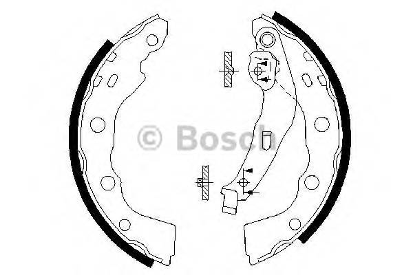 BOSCH 0 986 487 577 Комплект тормозных колодок