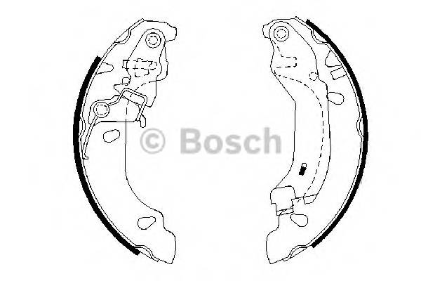 BOSCH 0 986 487 669 Комплект тормозных колодок