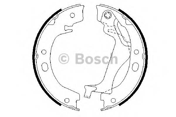 BOSCH 0 986 487 713 Комплект тормозных колодок...