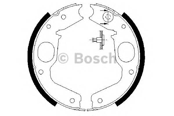 BOSCH 0 986 487 719 Комплект тормозных колодок
