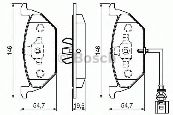 BOSCH 0 986 494 019 Комплект тормозных колодок... BOSCH 0 986 494 019 Комплект тормозных колодок...
