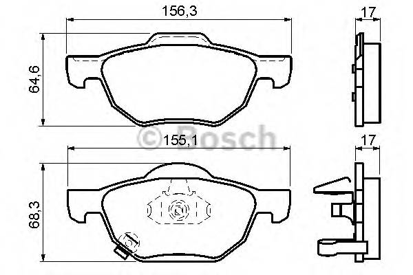 BOSCH 0 986 494 135 Комплект тормозных колодок... BOSCH 0 986 494 135 Комплект тормозных колодок...