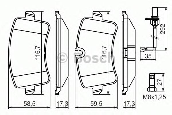 BOSCH 0 986 494 446 Комплект тормозных колодок... BOSCH 0 986 494 446 Комплект тормозных колодок...