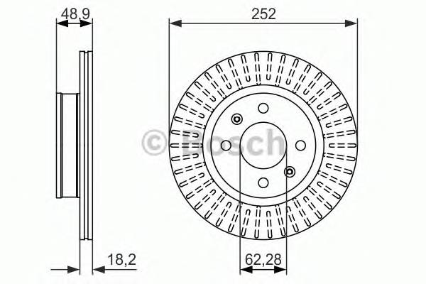 BOSCH 0 986 479 770 Тормозной диск BOSCH 0 986 479 770 Тормозной диск