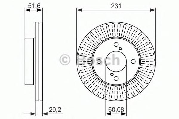 BOSCH 0 986 479 778 Тормозной диск BOSCH 0 986 479 778 Тормозной диск