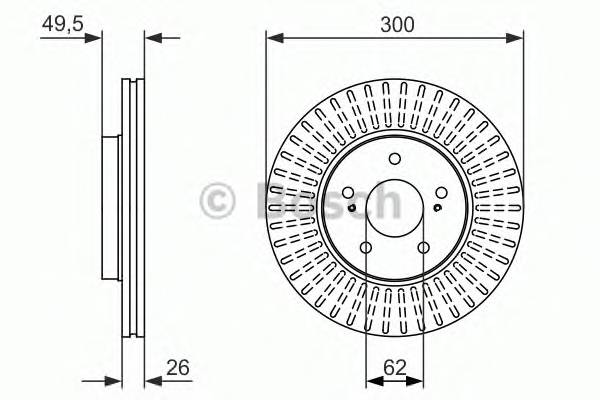 BOSCH 0 986 479 787 Тормозной диск BOSCH 0 986 479 787 Тормозной диск