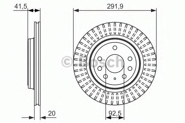 BOSCH 0 986 479 950 Гальмiвний диск BOSCH 0 986 479 950 Гальмiвний диск