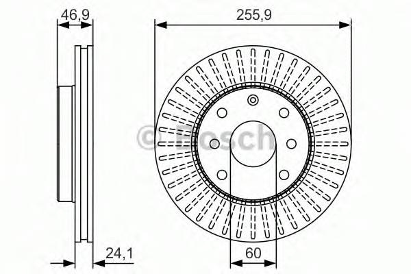 BOSCH 0 986 479 R70 Гальмiвний диск BOSCH 0 986 479 R70 Гальмiвний диск