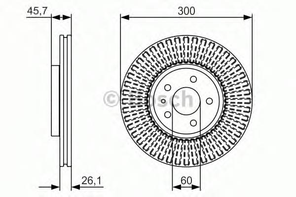 BOSCH 0 986 479 666 Тормозной диск BOSCH 0 986 479 666 Тормозной диск