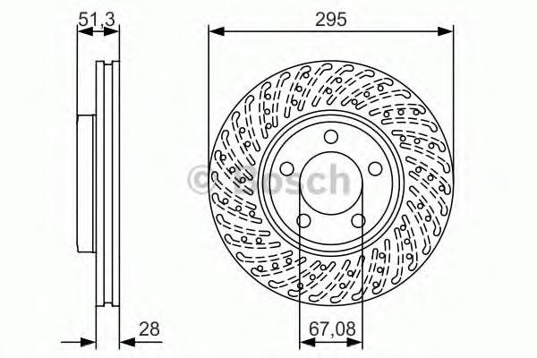 BOSCH 0 986 479 A02 Тормозной диск