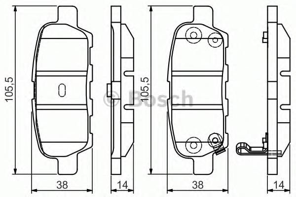 BOSCH 0 986 495 089 Гальмiвнi колодки, к-кт. BOSCH 0 986 495 089 Гальмiвнi колодки, к-кт.