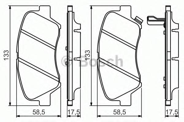 BOSCH 0 986 494 563 Комплект тормозных колодок... BOSCH 0 986 494 563 Комплект тормозных колодок...