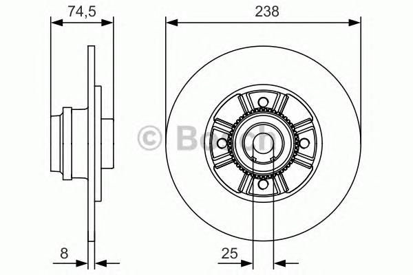 BOSCH 0 986 479 759 Тормозной диск