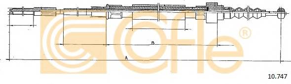 COFLE 10.747 Трос стояночного гальма COFLE 10.747 Трос стояночного гальма