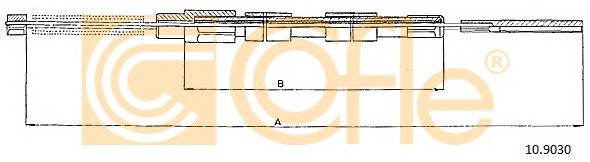 COFLE 10.9030 Трос стояночного гальма